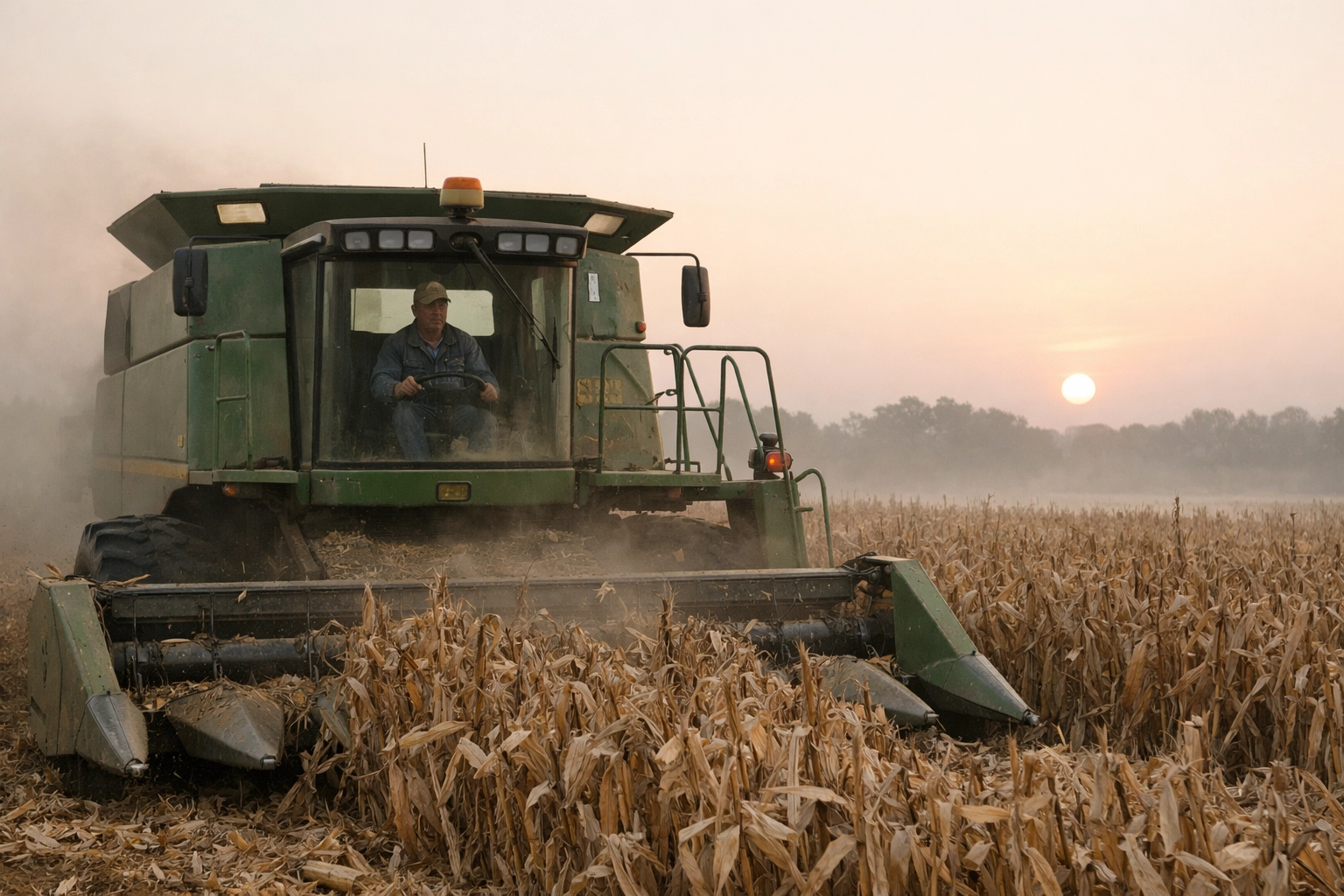 Midwest corn harvest