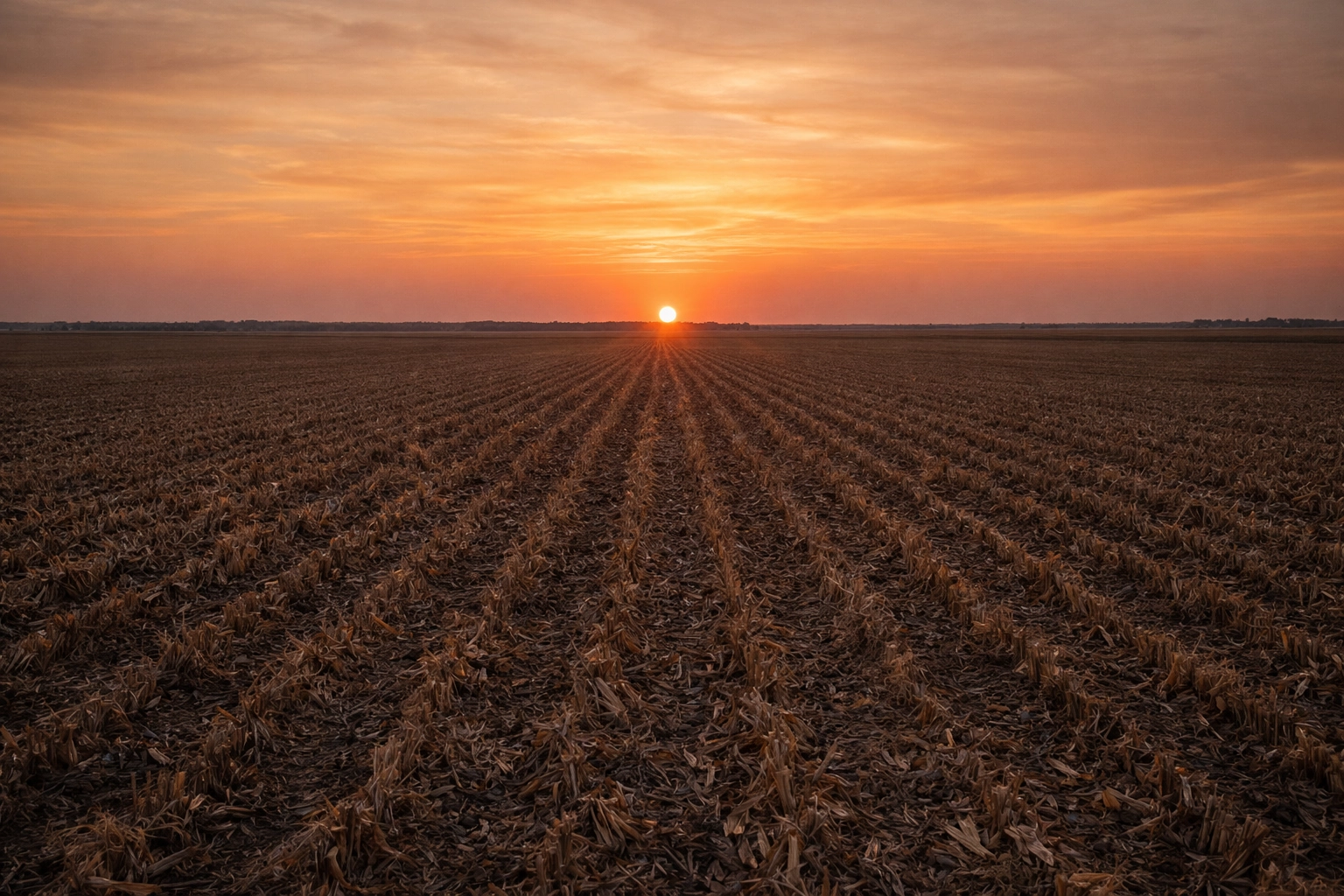 Midwest corn harvest