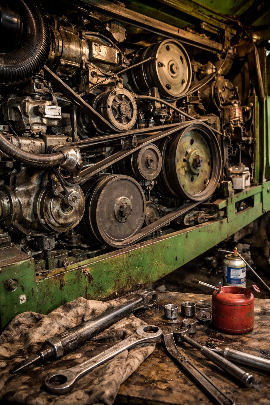 combine harvester maintenance